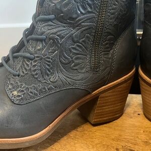 Sofft Denim Blue leather boots